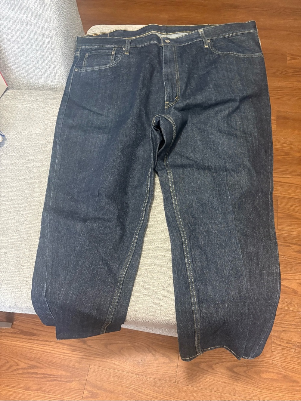 Levi's 501 navy blue jeans 46x29 #denim #classic